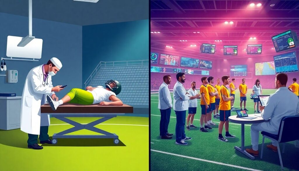 Современная медицинская поддержка футболистов - иллюстрация